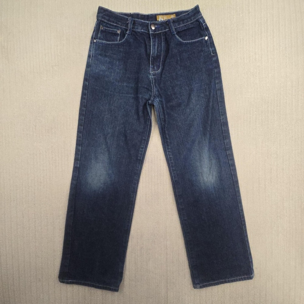 Chams Jeans Boys 18 Blue Straight Slim Fit Denim 28x28 Medium Wash Casual Pants